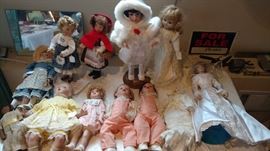 Dolls by Effner, Boots Tyner, Marian Yu and others