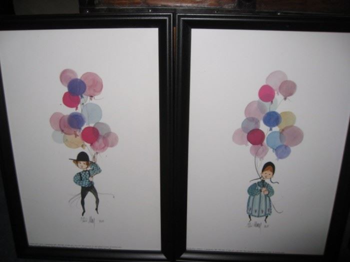Pair of P. Buckley Moss prints