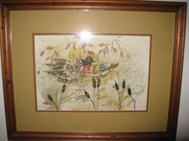 Anna Sandhu Ray painting-signed "For God and James" for her then husband, James Earl Ray.  This is dated 1982.