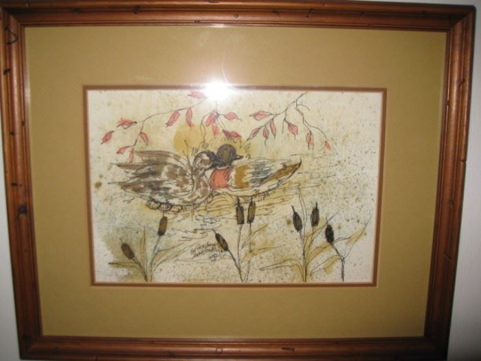 Anna Sandhu Ray painting-signed "For God and James" for her then husband, James Earl Ray. This is dated 1982.