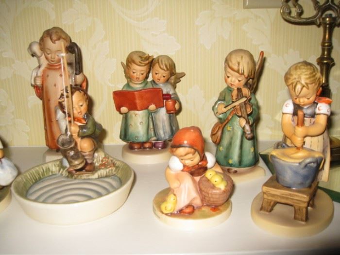 Hummels-Just Fishing, Angel duet, Chick Girl, Celestial musician, Baking day