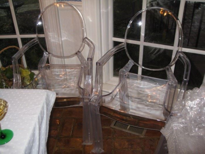 2 of 5 brand new Ghost Chairs-acrylic