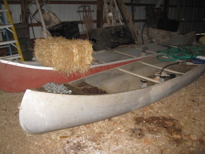 Blue Hole and Grumman canoes