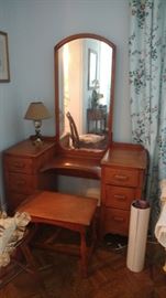 Vintage maple vanity