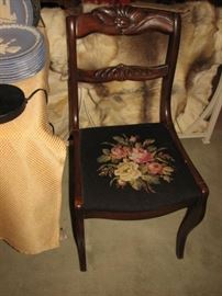 antique upholstered chair