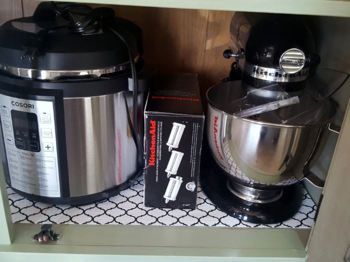 Lots of like new, high end kitchen items