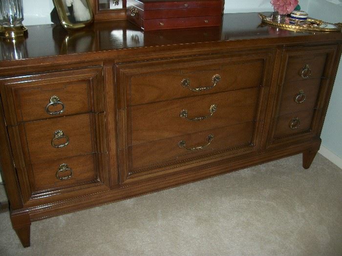 Large chest of drawer with matching nightstand.
