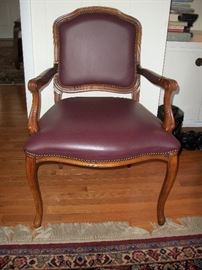 Beautiful leather arm chair.