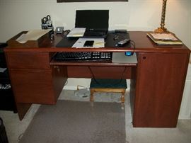 Small desk with pull out drawer