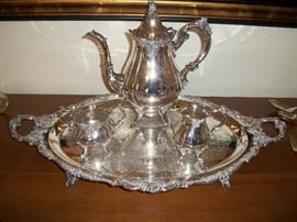 Tea Set Baroque Pattern by Wallace
