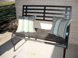 Metal Black Bench