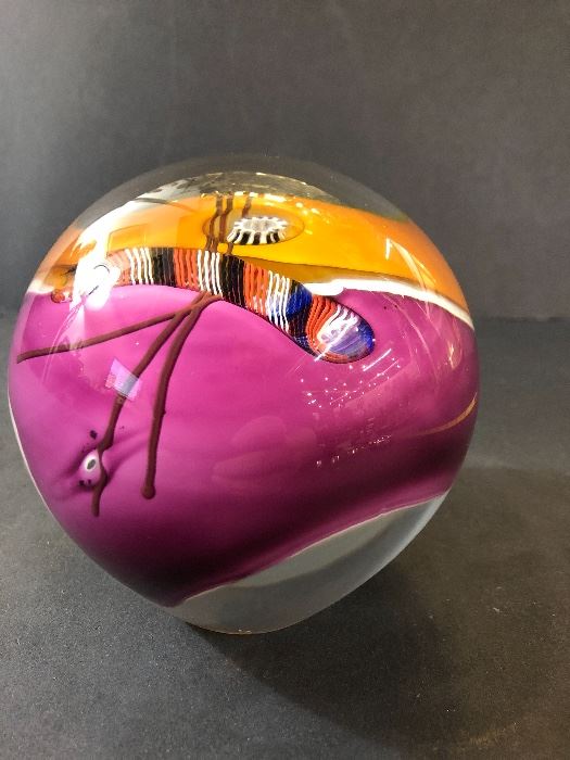Signed paperweight 