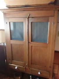 Several pie safes and cabinets in the house...perfect for many décor styles