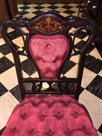 Marquetry chair