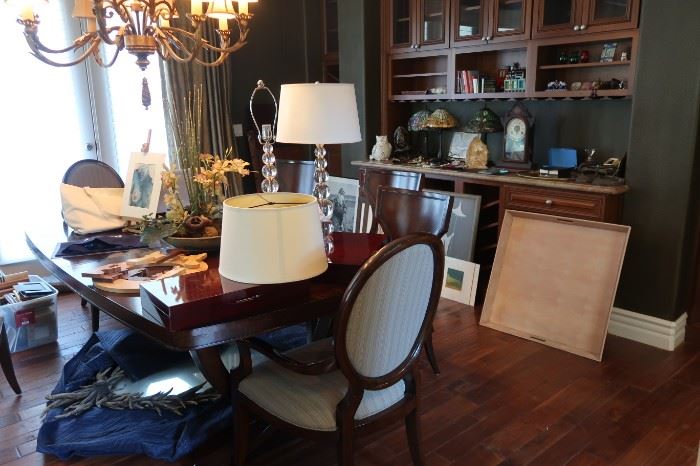 Thomasville dining room table and chairs