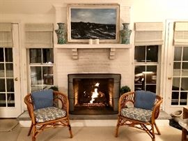 Gorgeous Cane Roundback Club Chairs