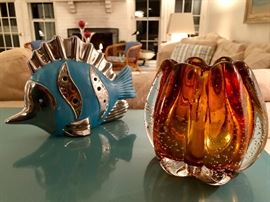 Blown Art Glass & Nautical Decor