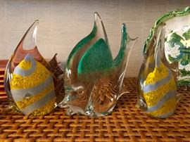 Murano Fish Ornaments 