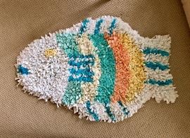 Tropical Fish Bathroom Shag Mat
