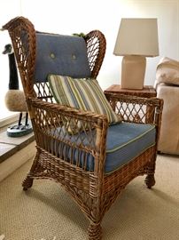 English Willow Wicker Chair