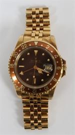 ROLEX OYSTER PERPETUAL, 18KT GOLD, MEN'S WRIST WATCH, CA. 1980, L 7", 150 GR, Lot # 1054
