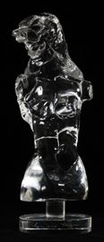 LOREDANO ROSIN GLASS SCULPTURE, H 17", W 6 1/2" Lot 2360