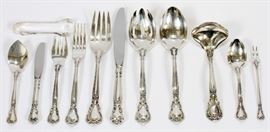 GORHAM 'CHANTILLY' STERLING SILVER FLATWARE, SIXTY-SIX PIECES Lot 1014
