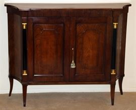 BAKER FURNITURE & CO. CONSOLE CABINET, H 33 1/2", W 43 1/2", L 13 1/2"  Lot 2073