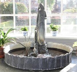 LEAD GARDEN SCULPTURE H 40"  Lot 1021