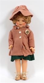 IDEAL TOY & CO. SHIRLEY TEMPLE DOLL, H 18 1/2"  Lot 198