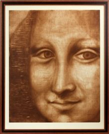 RONNIE MILLER TAYLOR (AMERICAN, 20TH C.), OFFSET LITHOGRAPH, 1988, H 44", W 36", "MONA LISA"  Lot 150