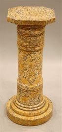 MARBLE PEDESTAL, H 32", W 12 1/2"  Lot 29