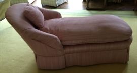 UPHOLSTERED CHAISE LOUNGE H 33" L 62"  Lot 354