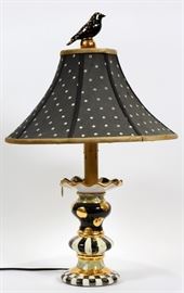 MACKENZIE CHILDS LAMP, H 26", DIA 16"  Lot 1341