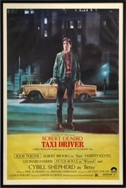 TAXI DRIVER MOVIE POSTER, C. 1976, H 55 1/2", L 37"  Lot 151