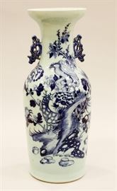 CHINESE PORCELAIN VASE, H 22", W 9"  Lot 1359