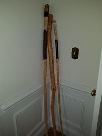 Hand Carved Walking Sticks
