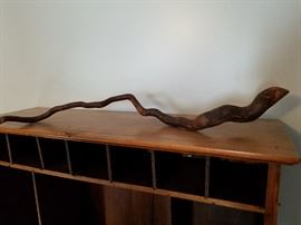 Carved antique snake