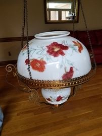 Antique hand painted chandelier