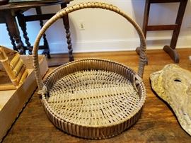 Antique split oak basket
