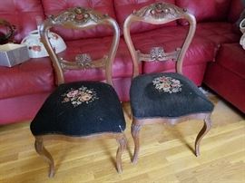 Antique hand carved charis