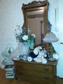 Low-Boy Dresser with Dressing Mirror
