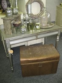 Copper Trunk, Vintage Kitchen Table