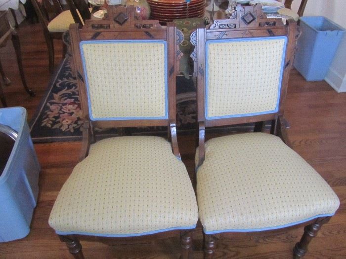 Pair of Eastlake chairs