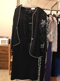 Evening gown with embellished jacket and long skirt  size 22