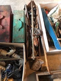 metal boxes of tools