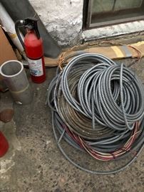 lots of electrical wire