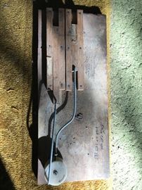 Wooden Diagram of Steam Bicycle