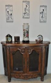 Console cabinet. Asian style decorative