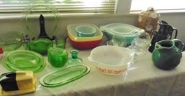 Depression glass, Pyrex, Franciscan